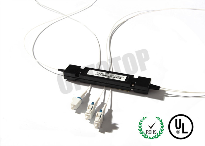 LC UPC Multimode Fiber Coupler OM3 1 x 2 0.9 mm / Optical Fiber Splitter For Telecom