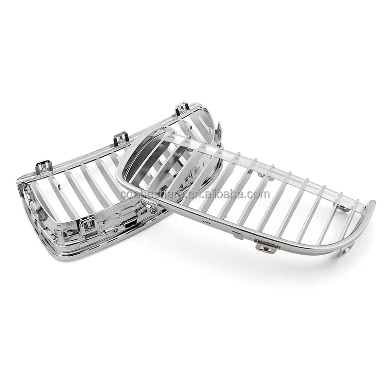 Custom OE NO. Matte Black Double Slat Line Front Grille for BMW E90 E91 M POWER Style