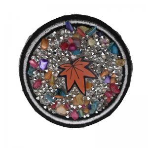  Resin Rhinestone Patches For Jeans , Custom Shirt Patches Multi Color Manufactures