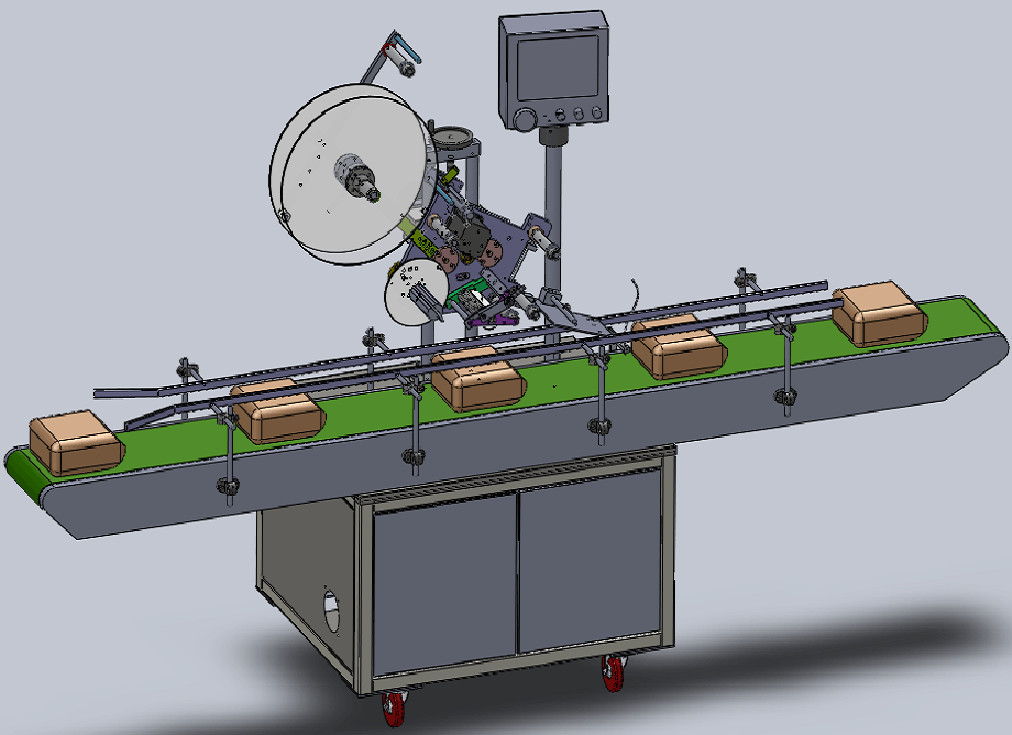 tamper evident Top And Bottom Labeler Applicator Machine For electronic product