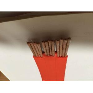  Flat Flexible Traveling Cable for Crane or Conveyor 12 core Orange Jacket with shield Manufactures