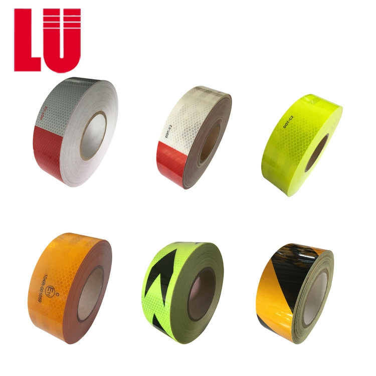 Waterproof Adhesive Dot C2 Red And White Reflective Tape Trucks Trailer Safety Retro ECE 104r