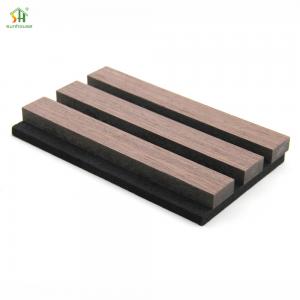 China 1220x2440mm Acoustic Slat Wood Wall Panels Sound Slat Wooden Decorative Acoustic Panels on sale