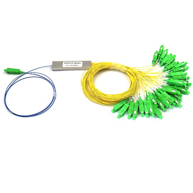 900um Loose Tube FTTH 1x32 PLC Fiber Optic Splitter