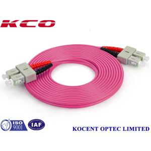  Multimode OM4 Fiber Optic Patch Cord with Low Insertion Loss (0.2dB) and High Return Loss (55dB) for Data Centers Manufactures
