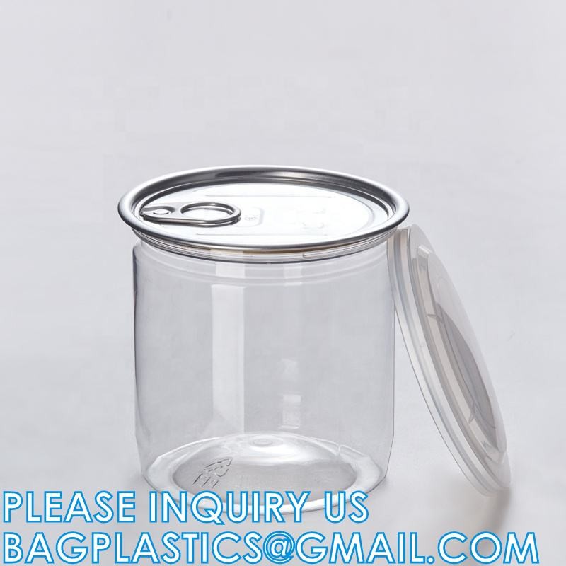 Plastic Tin Cans, For Crafts, Decorating, Baby/Wedding Shower Decor, Quart Size Clear Plastic Paint Cans