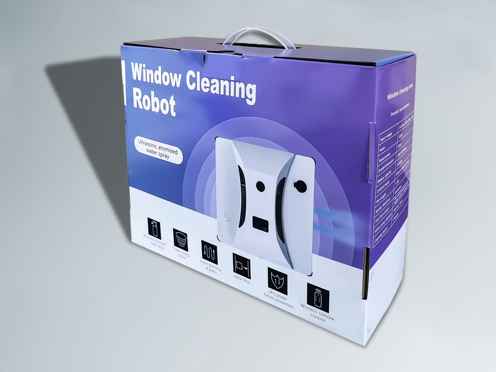 Silk Screen Printing Window Vacuum Cleaner 50Hz 60Hz Household Window Cleaner