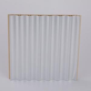 Damask Pattern WPC Laminated Fluted Flat Wall Solid Panel for Interior