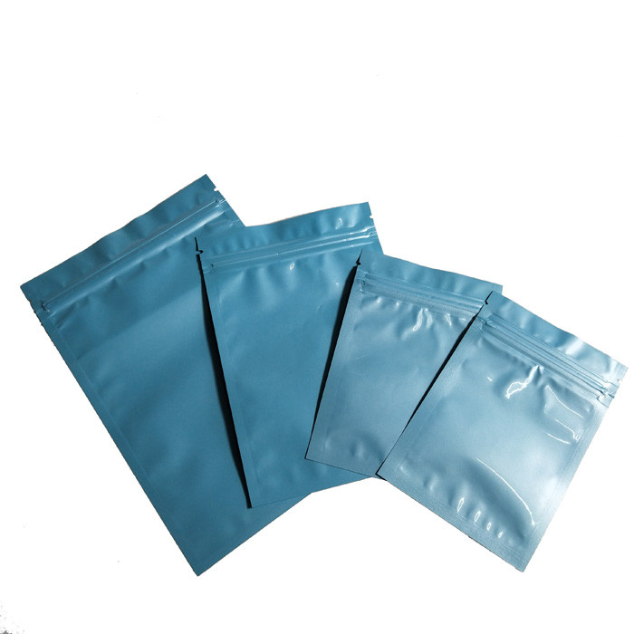 Resealable Laminated White Matte Aluminum Foil Plastic Stand Up Packaging Bag