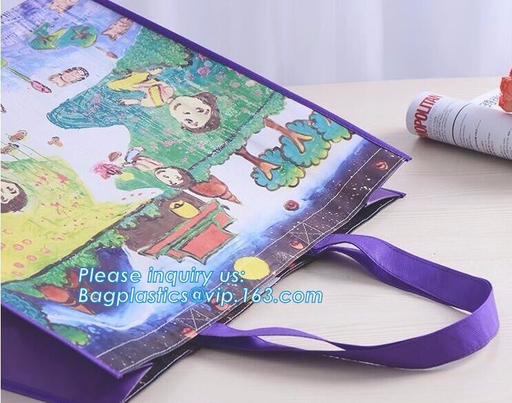 Custom Promotional shopping tote fabric polypropylene laminated pp non woven bag, Wholesale high promotion laminated rec