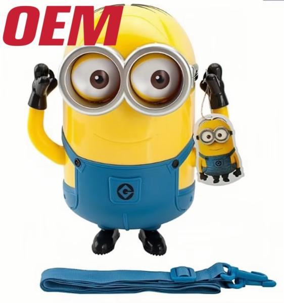 Customized Universal Minion Popcorn Bucket OEM Plastic Bucket For Movie