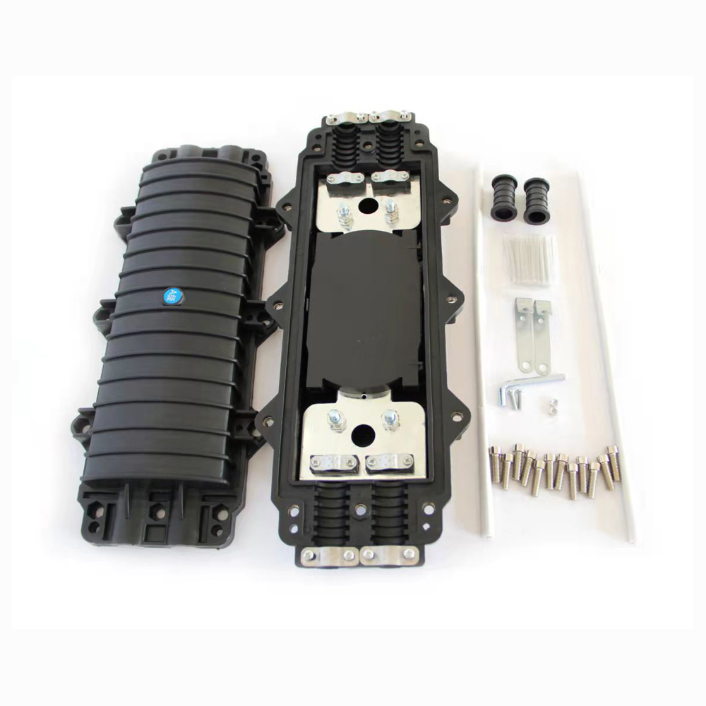 OEM New PPR Waterproof 24 48 72 Cores 2 input 2 output Fiber Optical Inline Splice Closure