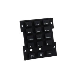 Customize Industrial Control Black Silicone Rubber Keypads Operating Force