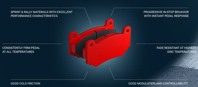 Passenger Ceramic Brake Pads 87083010 HS Code EU Emark Certificate