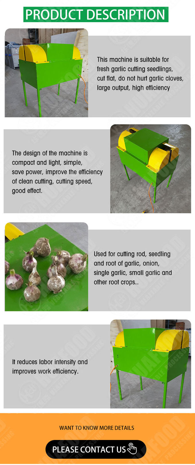 SUS304 Electric Fresh Garlic Root And Stem Cutting Machine Home Use garlic root cutter