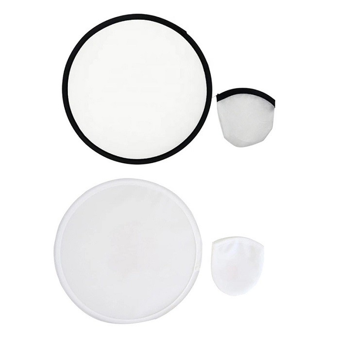 Blank Sublimation Foldable Round Fan Polyester Sublimation Frisbee 25cm