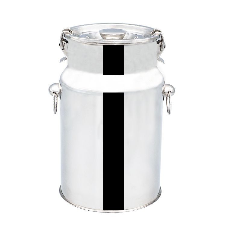 Food Grade Material 316L Steel Milk Container With Lid Bucket Pail