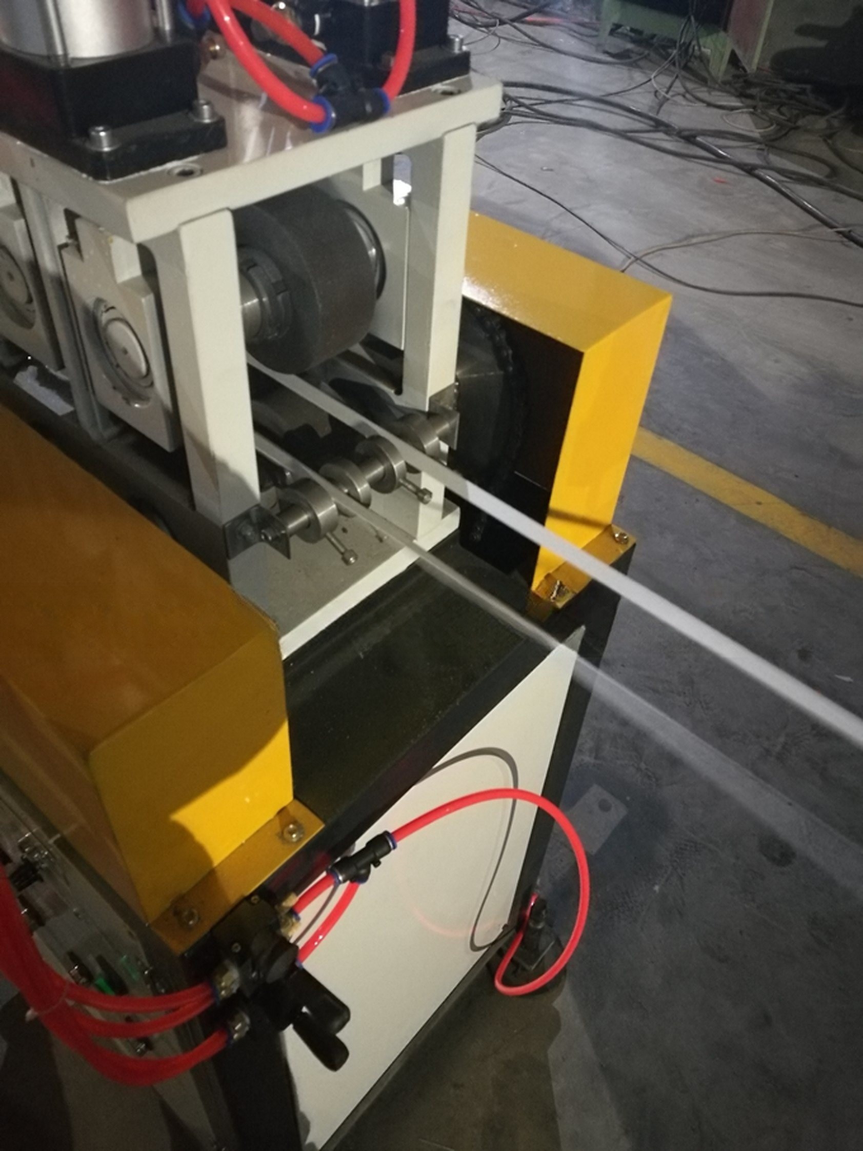 Extruder Model Geostrap Production Line for Plastic Geo Strap Banding Extrusion Making