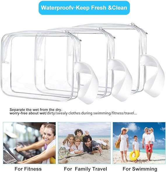 Durable Ecofriendly Waterproof Clear Toiletry Bags With Zipper