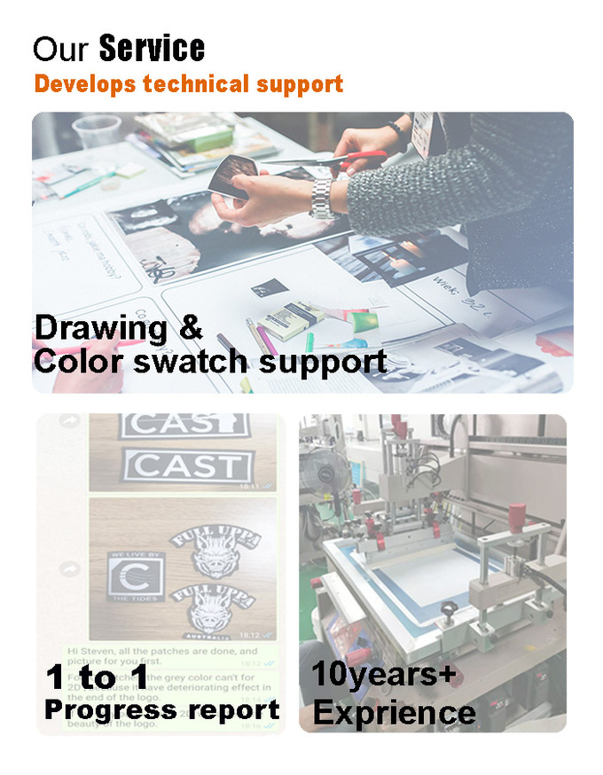 Custom Clothing Silicone Heat Transfer Labels With White Cut Out Logo