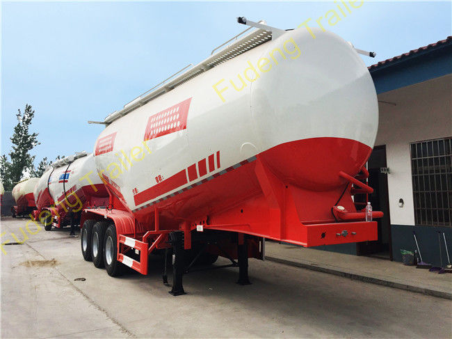V type 3 axle 45cbm 60tons bulk cement tanker trailer / ash semi trailer with BPW axle