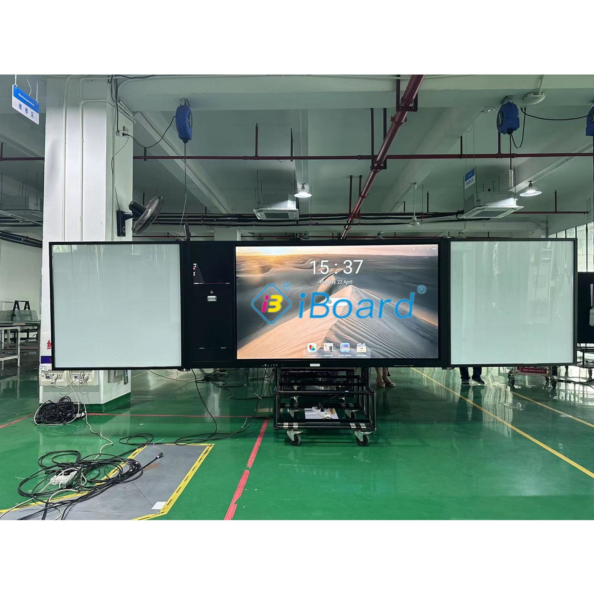 75 Inches Interact Whiteboard & Blackboard Dual System Chalk Writing&Computer Operation For Meeting Teaching & Training