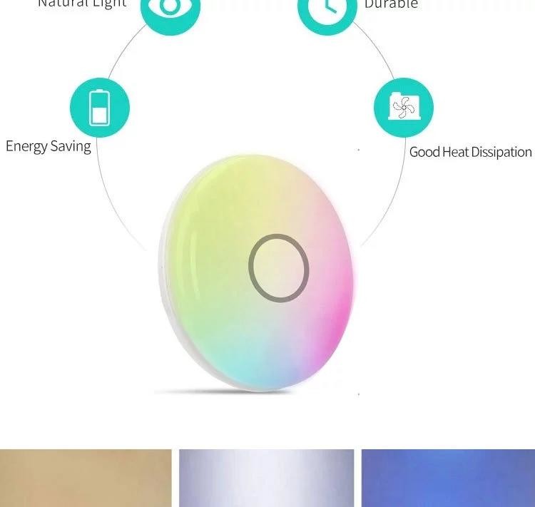 Multifunctional RGBCW Smart Wifi Voice App Remote Control Bedroom Living Room Music Led Ceiling Lamp