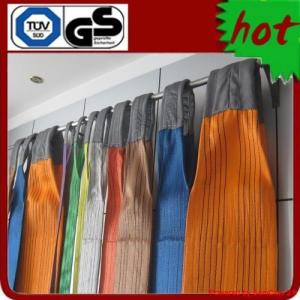 flat synthetical fibre lifting sling, According to JB/T 8521,  EN1492-1 , AS 1353 , CE, GS Certifiate approved