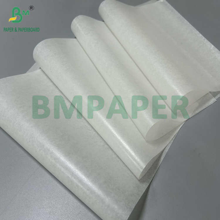 35gram  White Printable Oilproof Wax Coated Paper For Sandwich Wrapping A4 Sheet