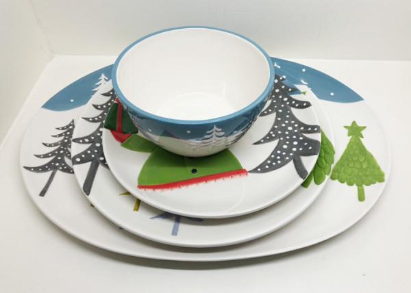 Platter Dinner Plate And Salad Bowl Set Ceramic Houseware Of 4 Dinner Set For