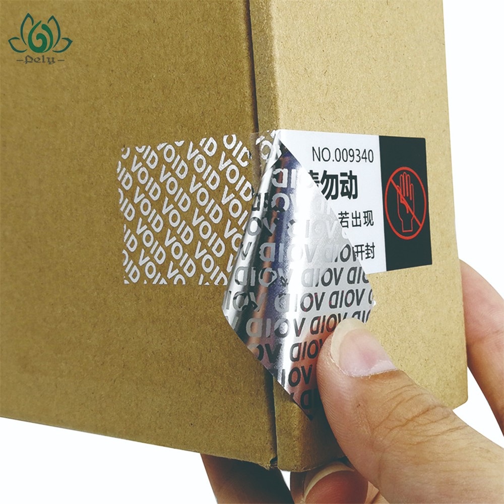 Anticounterfeiting Silver Goil 3D Tamper Proof Barcode Labels