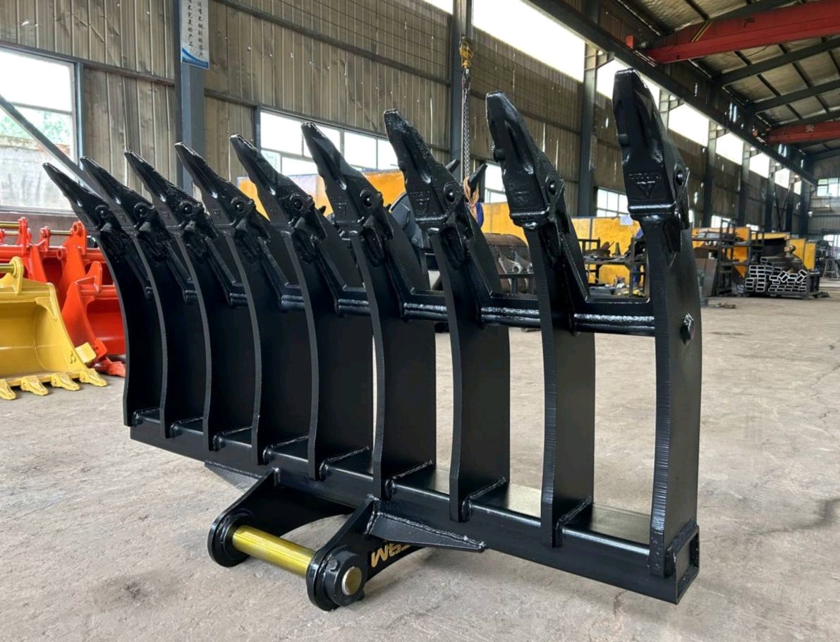 Quick Coupler Manual Root Rakes Mechanical Big Ripper Rakes For 5-35 Ton Excavator