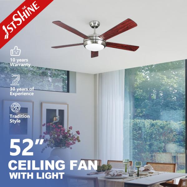 110V/50Hz Voltage 1stshine 52 Inch Air Cooling DC Motor 5 Plywood Blade Modern