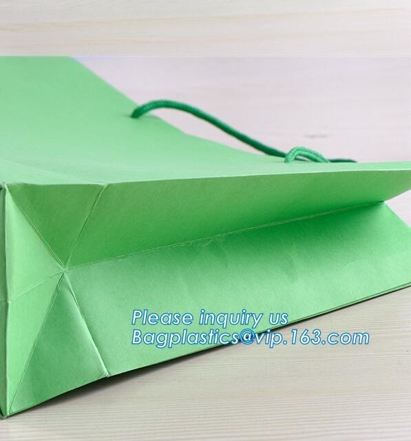 Luxury paper bags with handles Different Sizes,250gsm art paper shopping carrier bag custom printing with handle rope