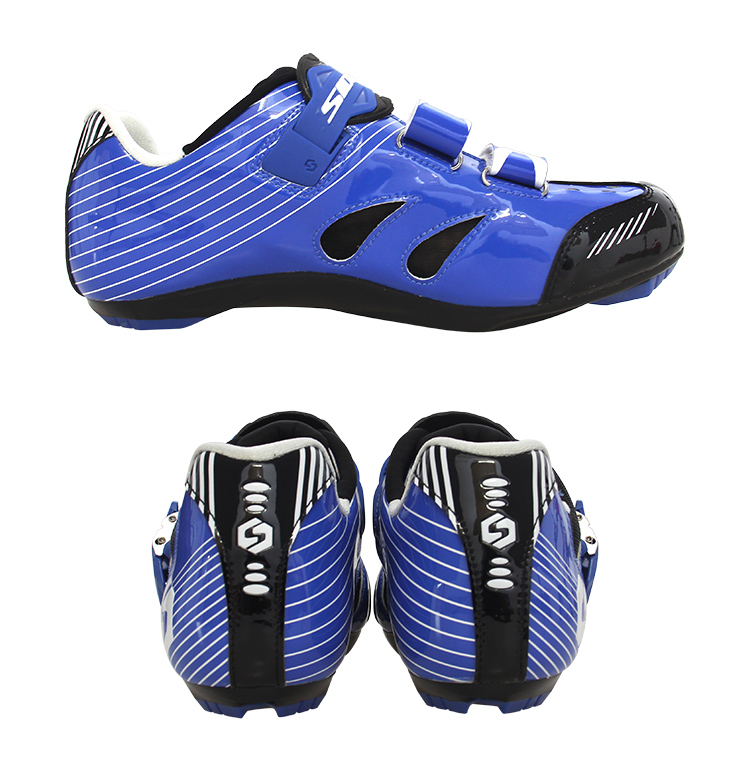 Blue SPD Indoor Cycling Shoes , Inside SPD Bicycle Shoes Water Resistant