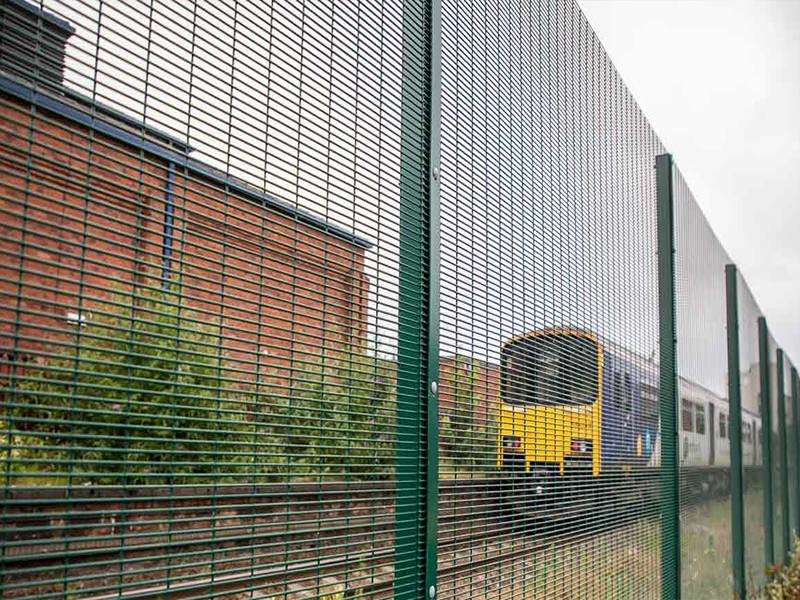 80 × 80mm 358 High Security Fence Hot Dipped Galvanized Wire + Pvc Painted Rigid