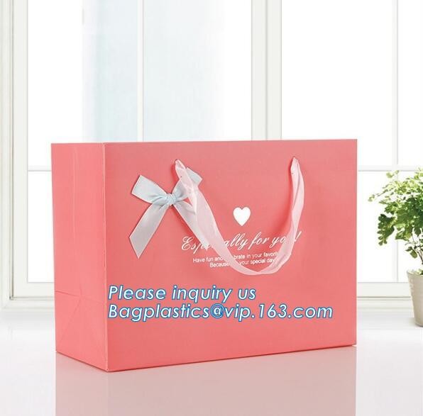Luxury Paper Gift Carrier Shopping Bag Party Bag with Handles,printed paper carrier bag for apparel shopping bag, bageas