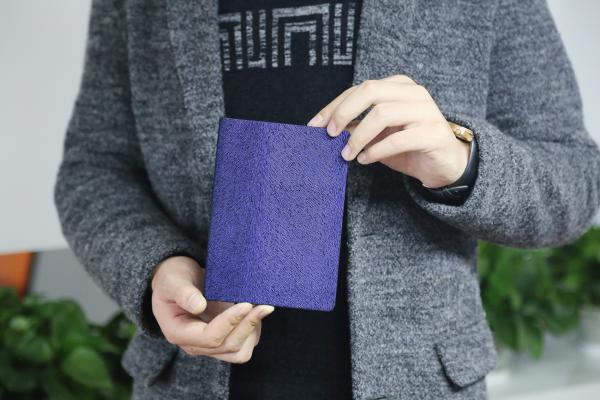 Purple Velvet Cover Personal Journal Notebook , Middle Size Custom Pocket