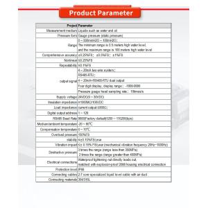 UNIVO UBPT500-601TSY Digital Display Liquid Level Sensor for Liquid Level