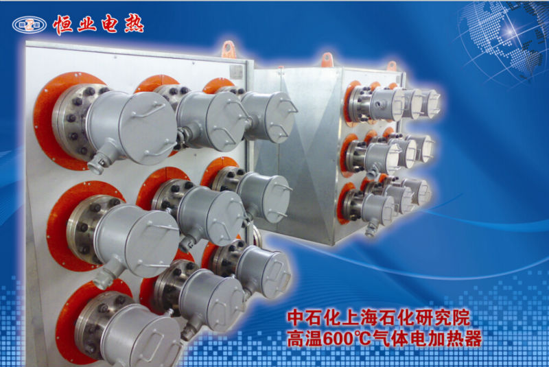 Horizontal Industrial Immersion Heater Fluid Type Customized Power And Voltage