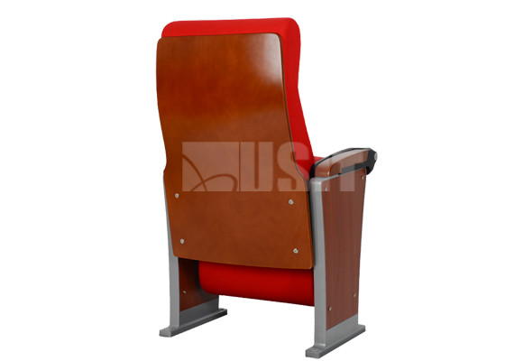 Aluminum Alloy Base Legs Padded Church Chairs Ply Wood Outer Back Design