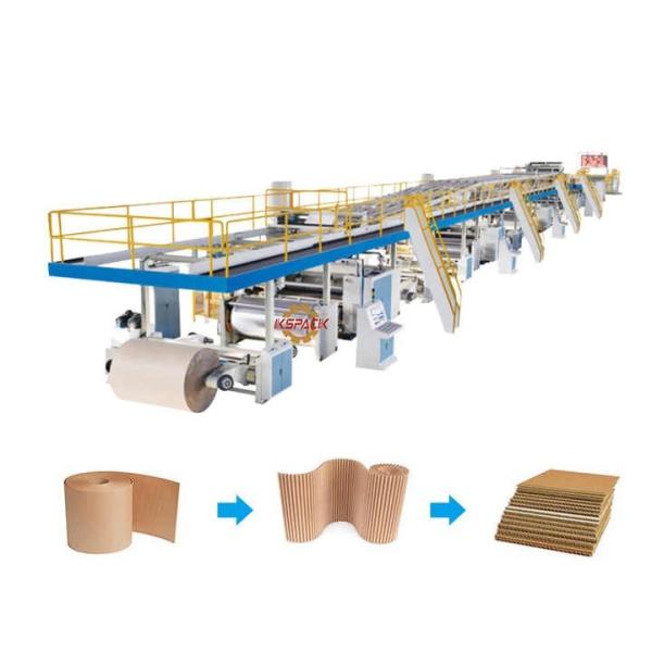 Steam Heating Packaging Line For Corrugated Paper Board Production Speed 0-200m