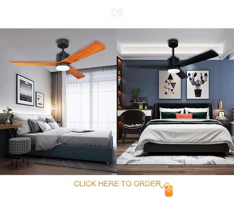 2022 Indoor Decorative BLDC Fan Ceiling Fan Light with Remote Control in Mulit Colors