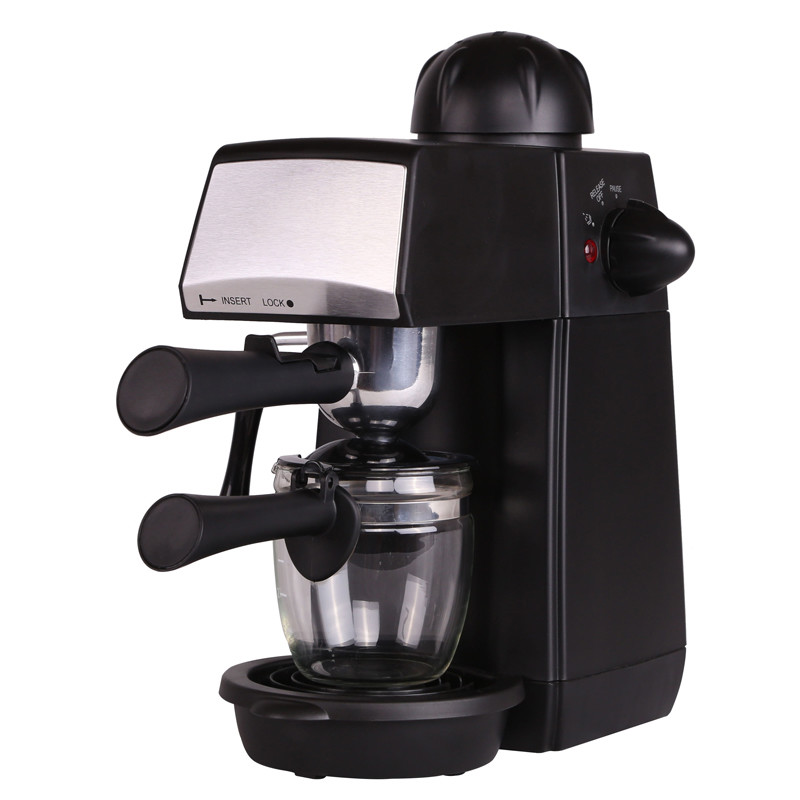 Household Steam Coffee Machines 870W With SS Decoration Plate