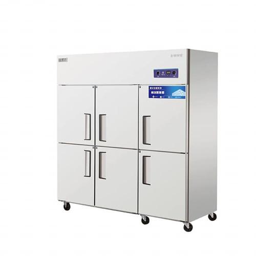 Restaurant 6 Door Commercial Stainless Steel Refrigerator Freezer 1800x700x1960m