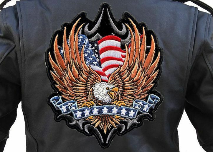 ODM Female Woven Motorcycle Biker Patch Smooth Texture 9 Colors