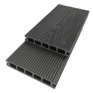  3D Embossed WPC Plastic 3.6 M Composite Decking Boards Planks ODM Manufactures