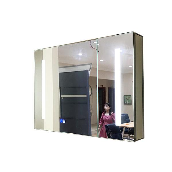 Customized LED Illuminated Mirror Cabinet 3mm Lighted Mirror Medicine Cabinet
