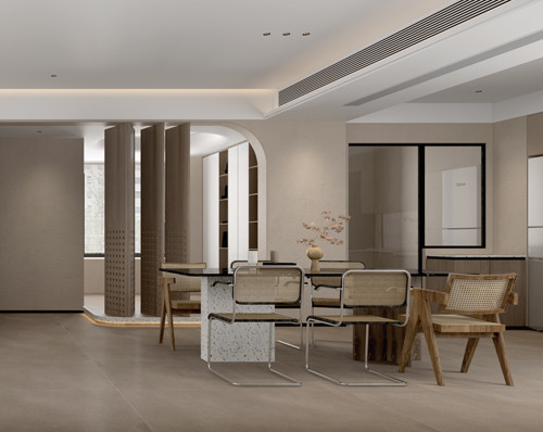 Anti Slip Living Room Cement Look Porcelain Tile Kitchen Concrete Look Floor Tile