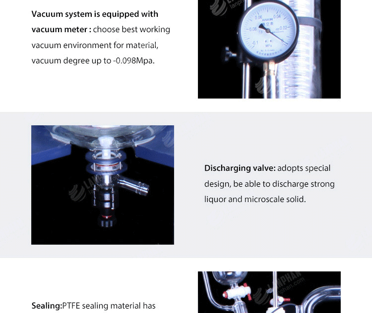 30L Borosilicate Stirring Glass Jacketed Lab Reactors